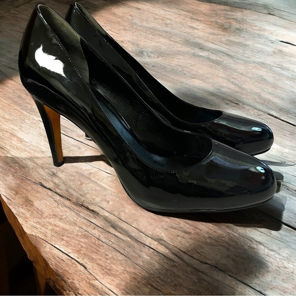 Cole Haan Black Patent Leather Heels 10B | Nike Air Comfort | 3.75โ Pumps